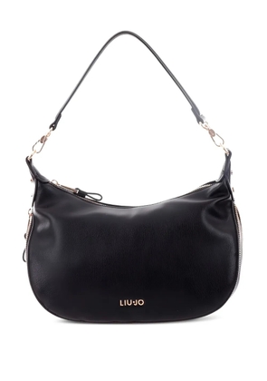 LIU JO curved zip-detail shoulder bag - Black