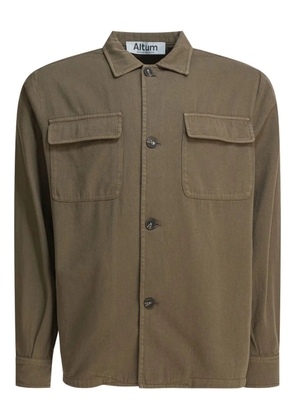 ALTUM double-pocket cotton overshirt - Green