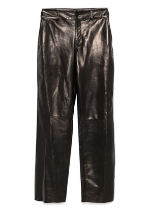 Salvatore Santoro leather trousers - Black