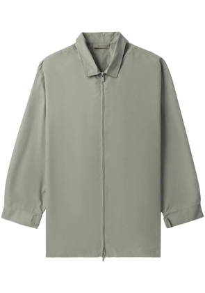 FEAR OF GOD ESSENTIALS logo-patch jacket - Grey