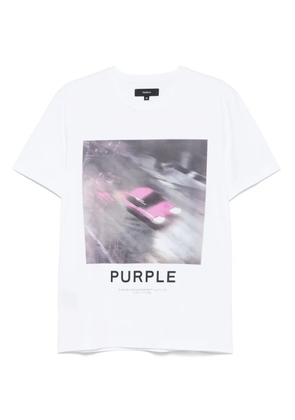Purple Brand Clean jersey T-shirt - White