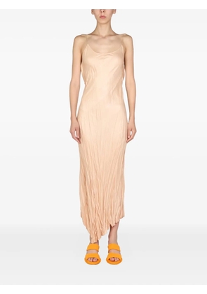 Philosophy Di Lorenzo Serafini asymmetric pleated midi dress - Neutrals