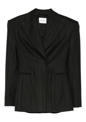 THE ANDAMANE pinstriped single-breasted blazer - Black