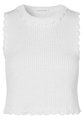 Cecilie Bahnsen Vimona ribbed-knit top - White