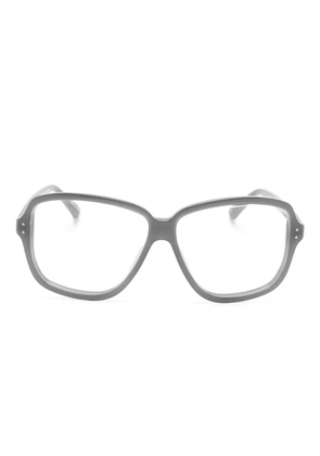 Linda Farrow oversize-frame glasses - Neutrals