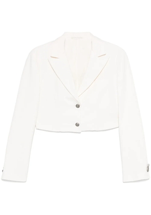 Palm Angels cropped blazer - White