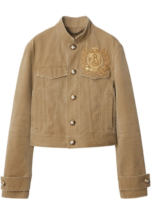 Burberry B crest jacket - Neutrals