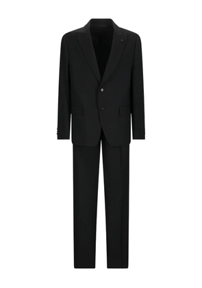 Lardini drop 7 lapel pin suit - Black
