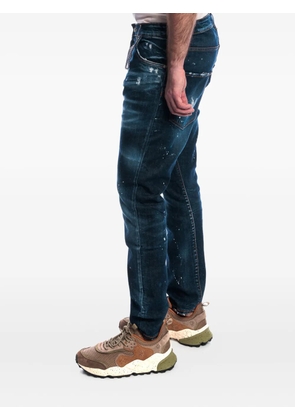 YES LONDON paint-splatter jeans - Blue