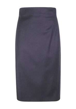 Alberta Ferretti wool-blend pencil skirt - Black