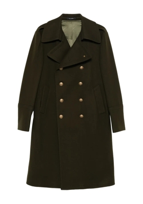 Tagliatore double-breasted button coat - Green