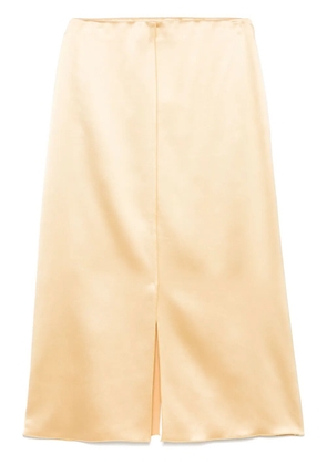 Altuzarra satined midi skirt - Yellow