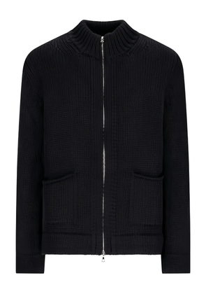 Fabrizio Del Carlo zip-front wool cardigan - Black