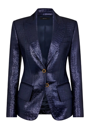 TOM FORD crocodile-embossed blazer - Purple