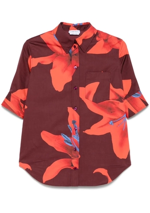 Alexander McQueen floral-print shirt - Red