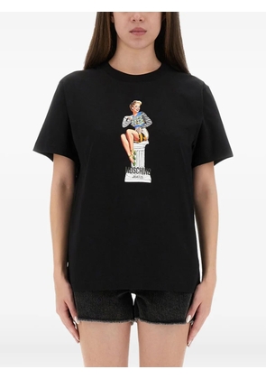 MOSCHINO JEANS graphic print t-shirt - Black