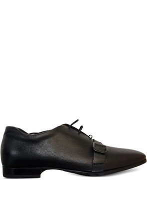Tod's leather buckle-strap oxford shoes - Black