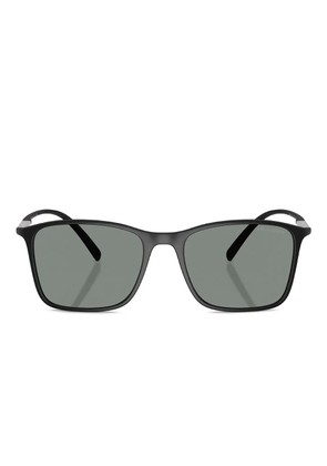 Giorgio Armani matte rectangle sunglasses - Black