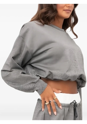 Eleh glitter cinched-waist sweater - Grey