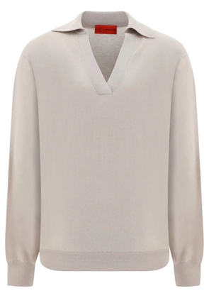 Wild Cashmere spread-collar sweater - Neutrals