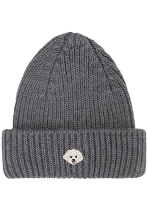 PELO FOUNDATION Maltese patch beanie - Grey