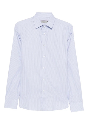 Canali pinstriped cotton shirt - Blue