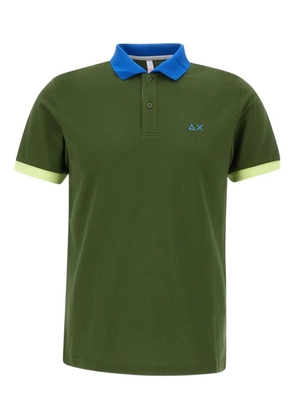 Sun68 colour-blocked polo shirt - Green