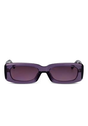 The Attico Mini Marfa rectangle-frame sunglasses - Purple