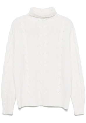 Lorena Antoniazzi cable-knit turtleneck sweater - Neutrals
