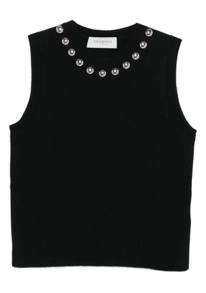 ERMANNO FIRENZE embellished sleeveless top - Black