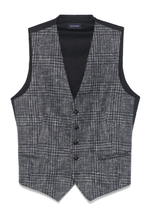 Tagliatore check-print waistcoat - Blue