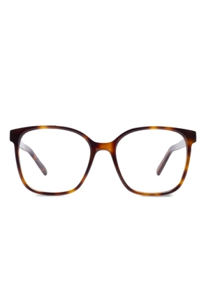 Kaleos tortoiseshell square-frame glasses - Brown