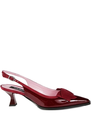 Carel Paris bow-detail slingback pumps - Red