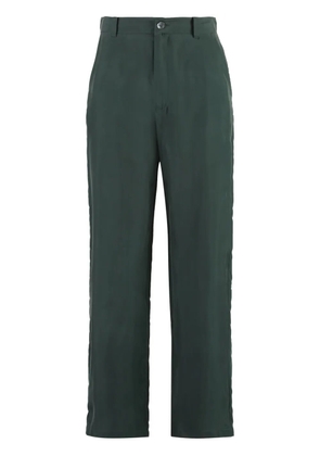 P.A.R.O.S.H. silk straight-leg trousers - Green