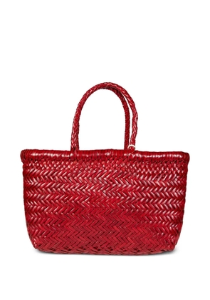 DRAGON DIFFUSION small woven tote bag - Red
