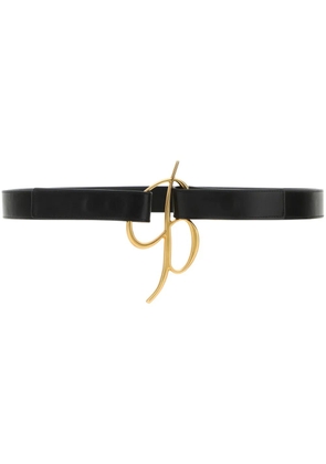 Blumarine logo-buckle belt - Black