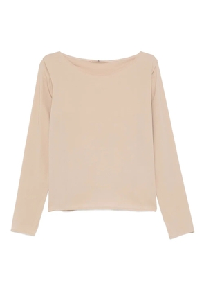 Ermanno Scervino boat-neck long-sleeve sweatshirt - Brown