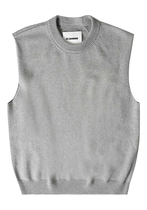 Jil Sander round-neck sleeveless sweater - Grey