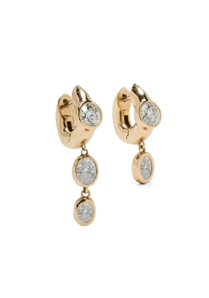 Uniform Object 18kt yellow gold Tusk hoop earrings