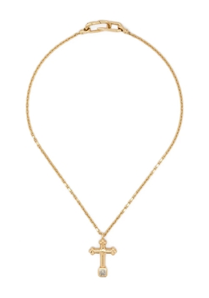 Uniform Object 18kt yellow gold Cross diamond necklace
