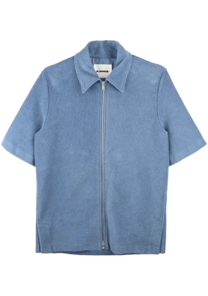 Jil Sander zip-up shirt - Blue