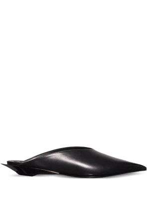 Mugler Fang pointed-toe mules - Black