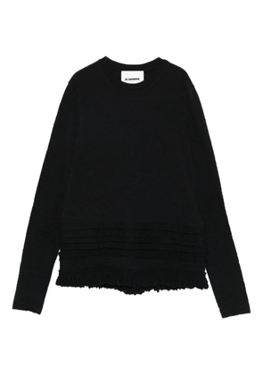 Jil Sander wool-blend sweatshirt - Black