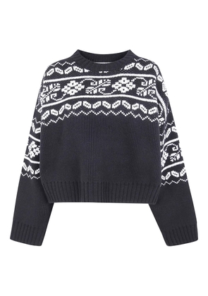 Róhe fair-isle sweater - Black