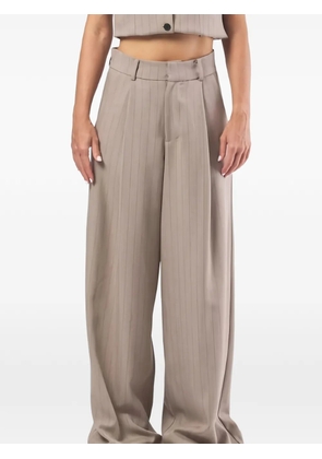 Eleh wide-leg trousers - Brown