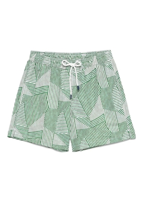FIORIO MILANO striped swim shorts - Green