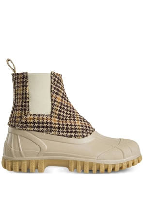 Diemme Balbi houndstooth-patterned chelsea boots - Brown