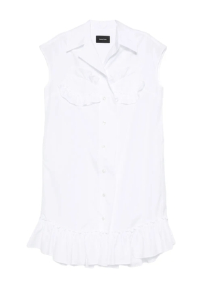 Simone Rocha ruffled-details sleeveless blouse - White