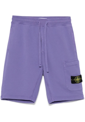 Stone Island Compass-badge shorts - Purple