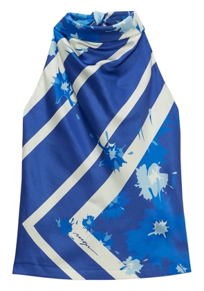 MSGM printed top - Blue